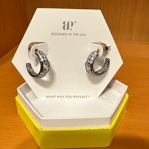 Bomb party RARE Unicorn - Elegant hematite Hoop Earrings